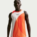 Nike NKCT DriFit Advantage Slam Tank Print MB IF1199-842 Turf Orange Mens Tennis