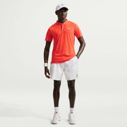 Nike NKCT DriFit Advantage Slam Polo MB IB1020-842 Turf Orange Mens Tennis Top
