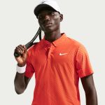 Nike NKCT DriFit Advantage Slam Polo MB IB1020-842 Turf Orange Mens Tennis Top