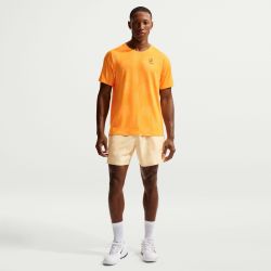 Nike NKCT DriFIt Advantage Top Print IB1064-845 Laser Orange Mens Tennis Top