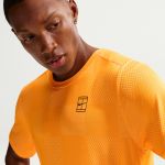 Nike NKCT DriFIt Advantage Top Print IB1064-845 Laser Orange Mens Tennis Top