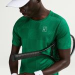 Nike NKCT DriFIt Advantage Top Print IB1064-345 Malachite Mens Tennis Top