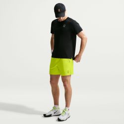 Nike NKCT DriFit Advantage 6inch Short FZ6913-750 Lemon Mens Tennis Shorts