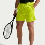 Nike NKCT DriFit Advantage 6inch Short FZ6913-750 Lemon Mens Tennis Shorts Nike NKCT DriFit Advantage 6inch Short FZ6913-750 Lemon Mens Tennis Shorts