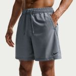 Nike DriFit 7inch Unlined Versatile Shorts DV9857-084 Smoke Grey Mens Training Shorts Nike DriFit 7inch Unlined Versatile Shorts DV9857-084 Smoke Grey Mens Training Shorts
