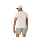 Asics Court Core Graphic Tee 2041A355-250 Soft Oat Mens T-Shirt Asics Court Core Graphic Tee 2041A355-250 Soft Oat Mens T-Shirt