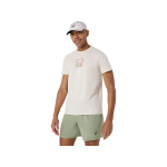 Asics Court Core Graphic Tee 2041A355-250 Soft Oat Mens T-Shirt Asics Court Core Graphic Tee 2041A355-250 Soft Oat Mens T-Shirt