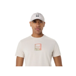Asics Court Core Graphic Tee 2041A355-250 Soft Oat Mens T-Shirt Asics Court Core Graphic Tee 2041A355-250 Soft Oat Mens T-Shirt