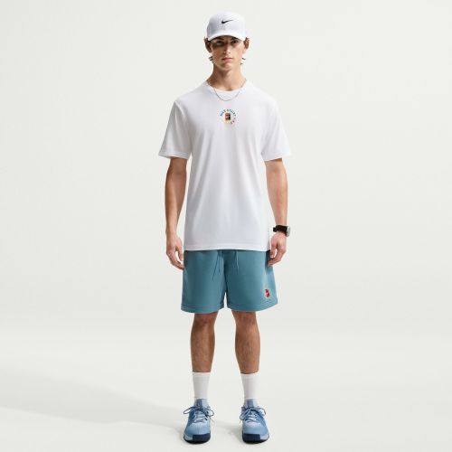 Nike DriFit Tennis Heritage T-Shirt IM6128-100 White Mens