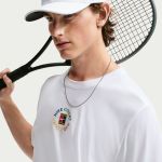 Nike DriFit Tennis Heritage T-Shirt IM6128-100 White Mens