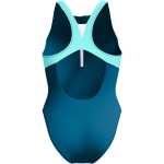 Speedo Zip Colourblock 1 piece 8/00403416009 Dark Teal Ladies Swimsuit