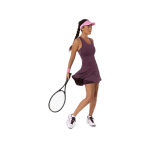 Asics Match Jacquard Dress 2042A458-500 Dark Aubergine Womens Tennis
