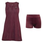 Adidas Dress Pro KH1129 Maroon Womens Tennis Dress Adidas Dress Pro KH1129 Maroon Womens Tennis Dress