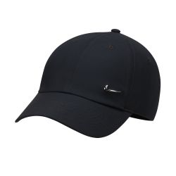 Nike Dri-FIT Club Metal Logo Cap – Black (FB5372-010) | Size S/M