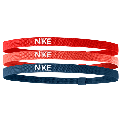 Nike Elastic Headbands 3pack Red/ember Glow/thunde