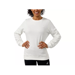 Asics Fleece Crew 2032D228-100 white ladies