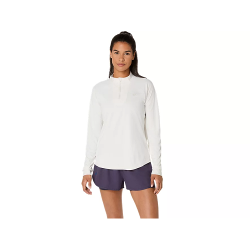 Asics Match Long Sleeve 1/2 Zip Top 2042A354-125 Cream Women's