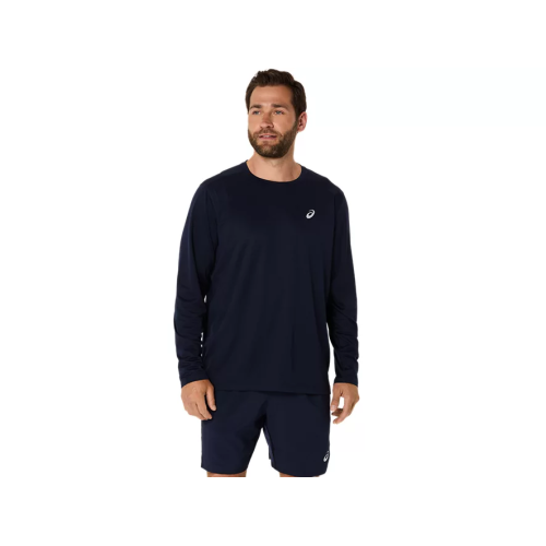Asics Silver Long Sleeve Top 2011D244-400 Midnight Men's Tennis Shirt