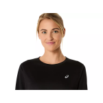 Asics Silver Long Sleeve Top 2012D149-001 Black Womens