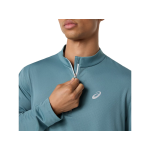 Asics Icon 1/2 Zip Long Sleeve Top 2011D459-401 Foggy Teal Mens Asics Icon 1/2 Zip Long Sleeve Top 2011D459-401 Foggy Teal Mens