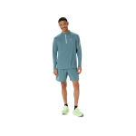 Asics Icon 1/2 Zip Long Sleeve Top 2011D459-401 Foggy Teal Mens Asics Icon 1/2 Zip Long Sleeve Top 2011D459-401 Foggy Teal Mens